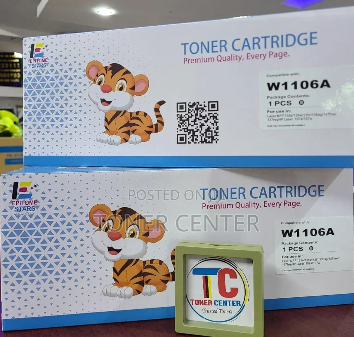 High-Resolution HP 106A Original Toner Cartridge (W1106A)