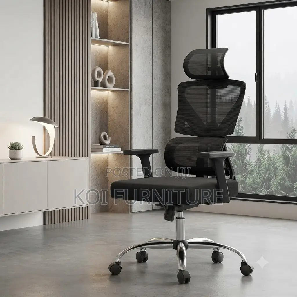 Office Chairs; High Back Mesh Executive Orthopedic Seat With Support