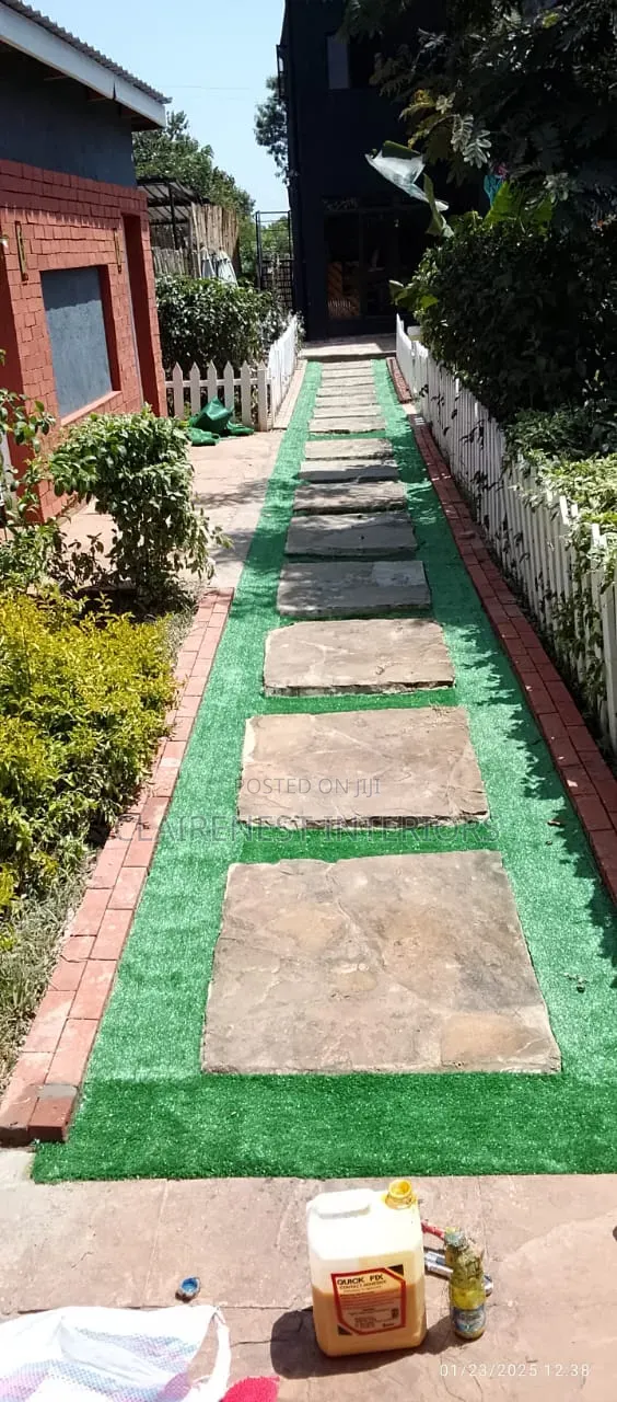 Low Maintenance, Outdoor Terrace Artificial Green Grass Carpet