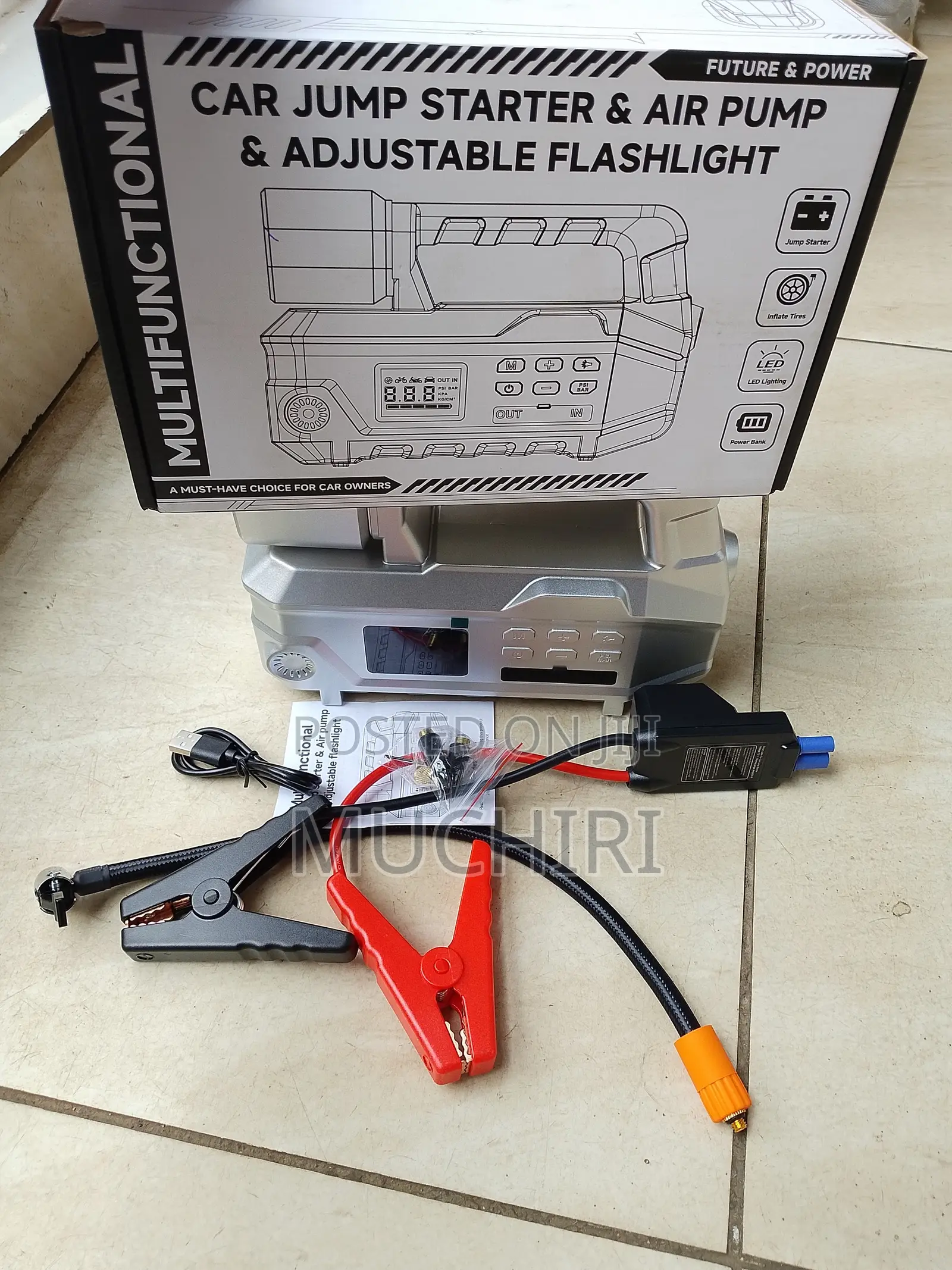 High Power Digital Jump Starter,Digital Compressor Flash Light