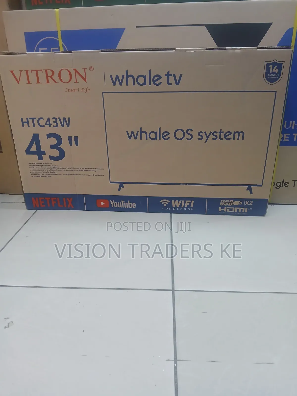 Vitron HTC43W Smart Whale OS System Frameless Vitron 43 Inches TV