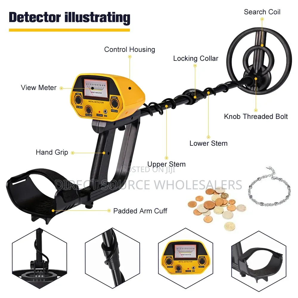 Professional MD-5090 Metal Detector for Beginners & Experts