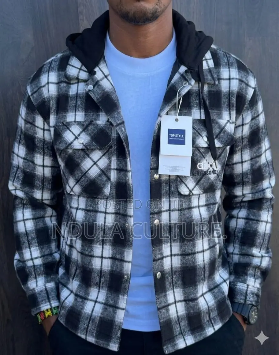 Flannel Shirts Shackets With Hood