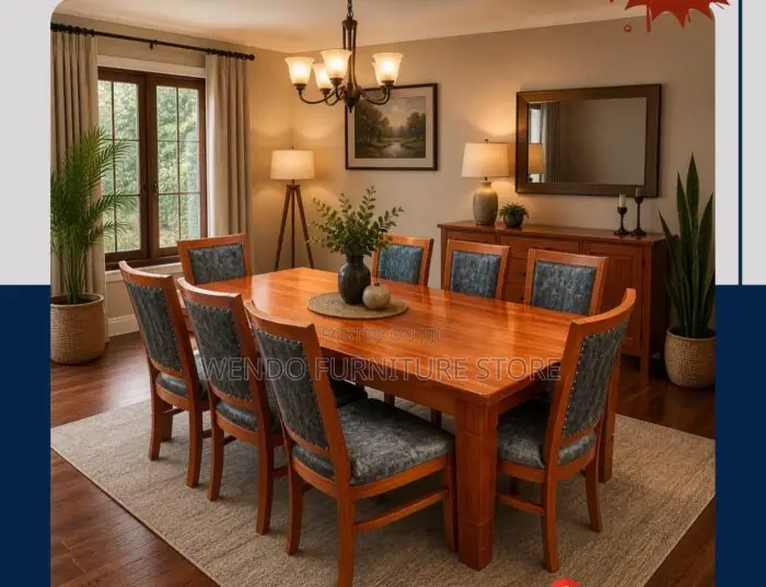 Dining Set : Mahogany 6-Seater Dining Set