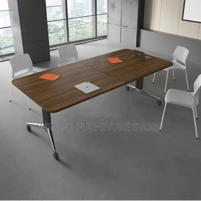 Office Table : 2.4M Modern Foldable Boardroom Table
