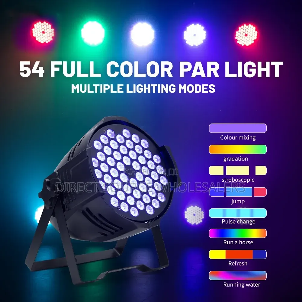 Professional RGB LED PAR Light – Wedding, Church DJ Stage Light