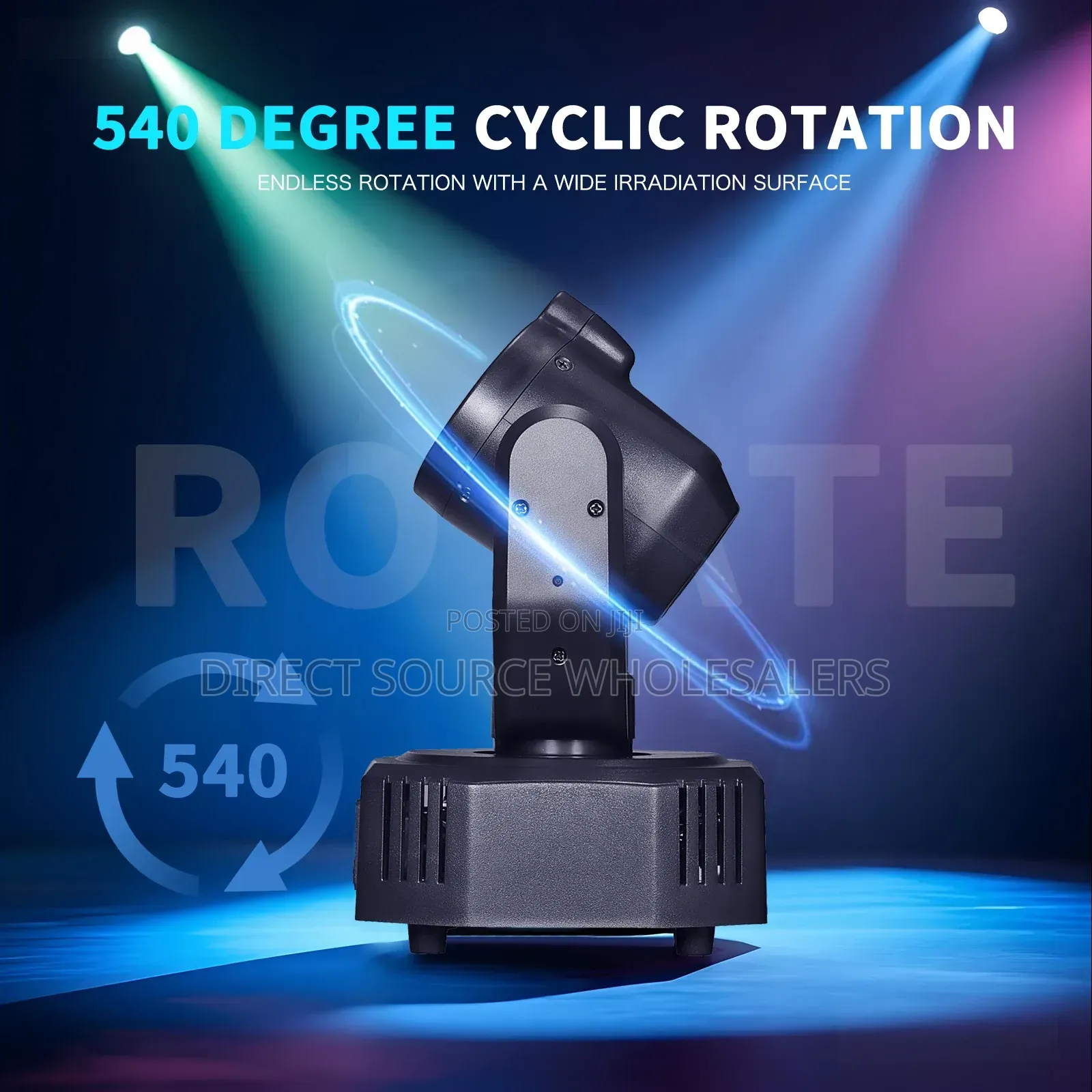 Premium RGB LED PAR Light – DMX, Auto Sound Active Modes