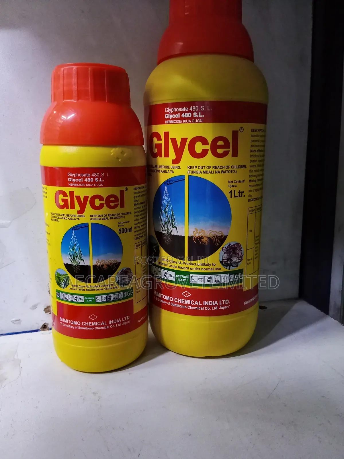 Glycel Herbicide 480 Sl 500ml, 1litre Non-Selective