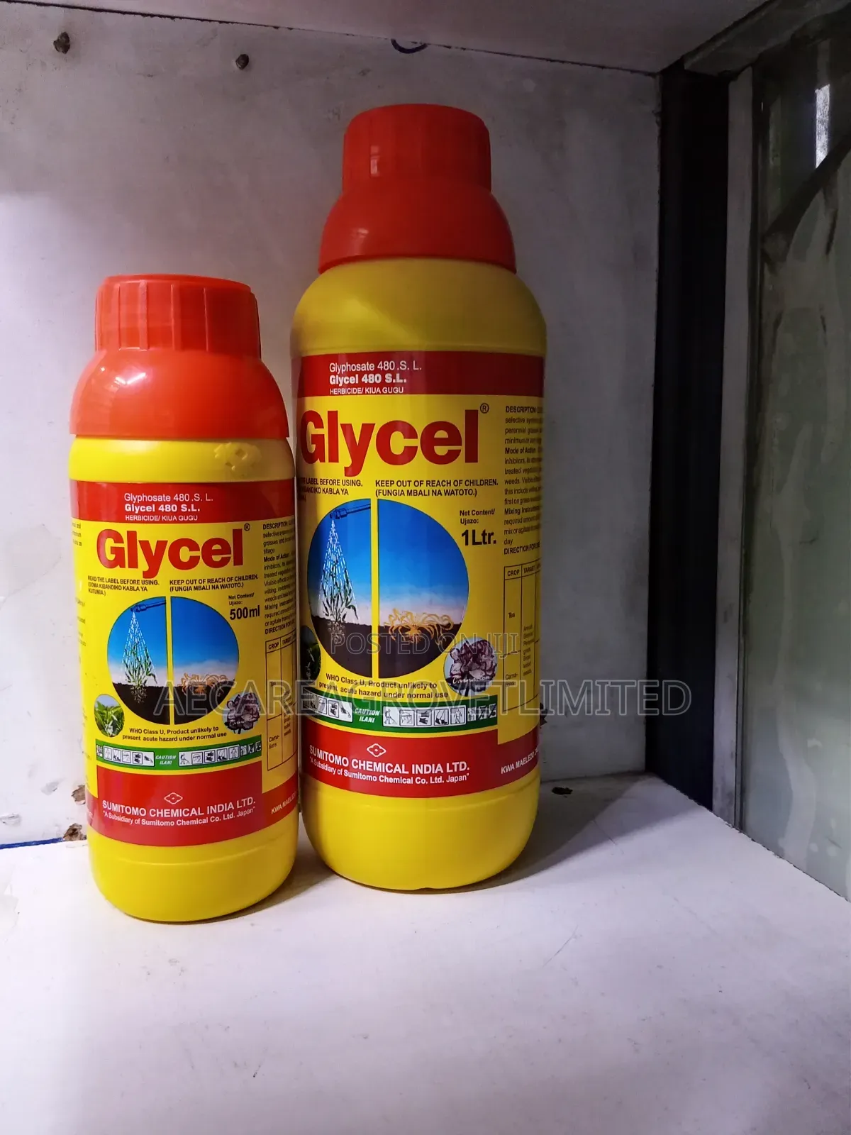 Glycel Herbicide 480 Sl 500ml, 1litre Non-Selective