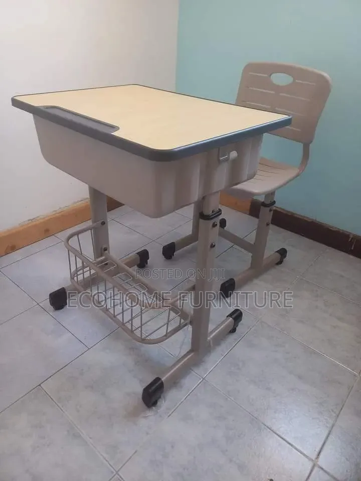 Adjustable School Desk and Chair Set | Student Study Table | Classroom