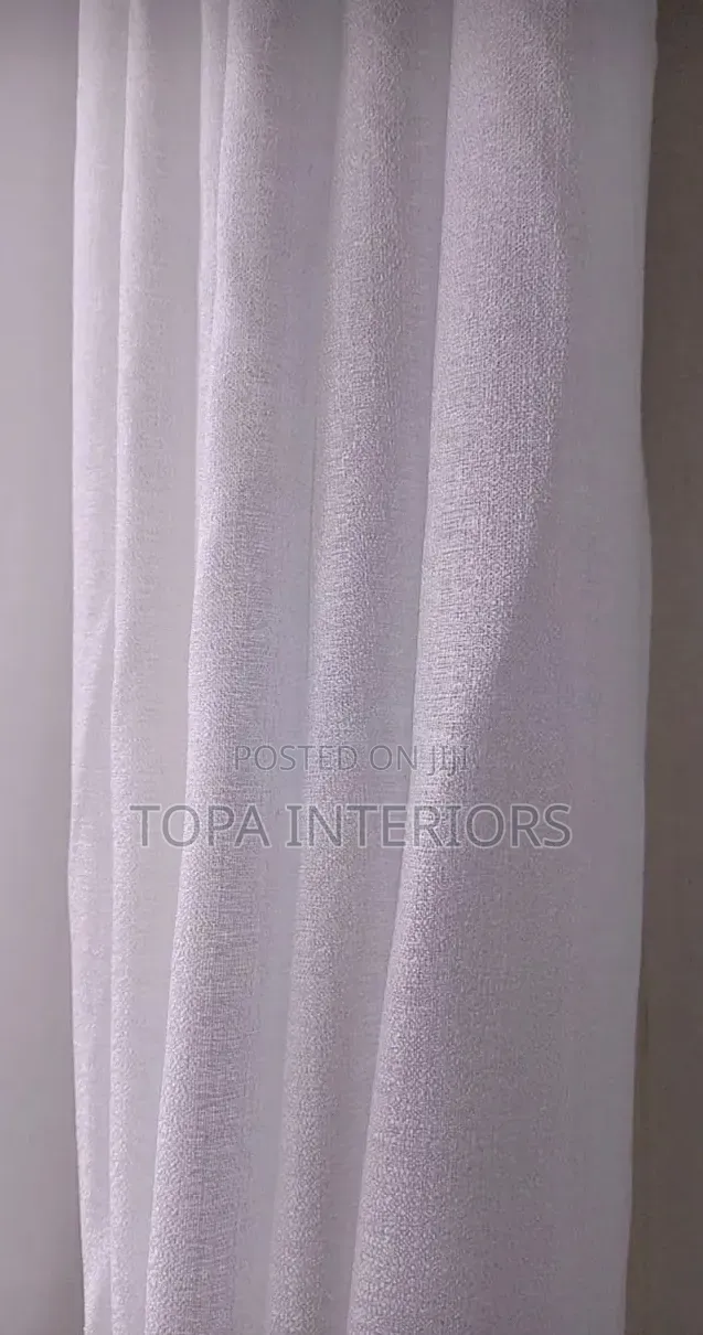 Elegant White Transparent Sheer Curtains for Home Windows and Doors