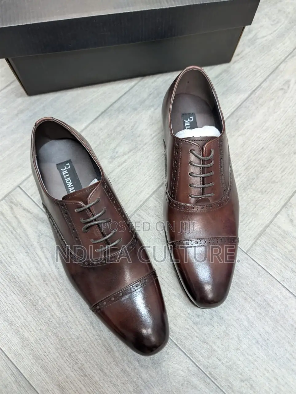 Billionaire Brand Leather Oxford Shoes