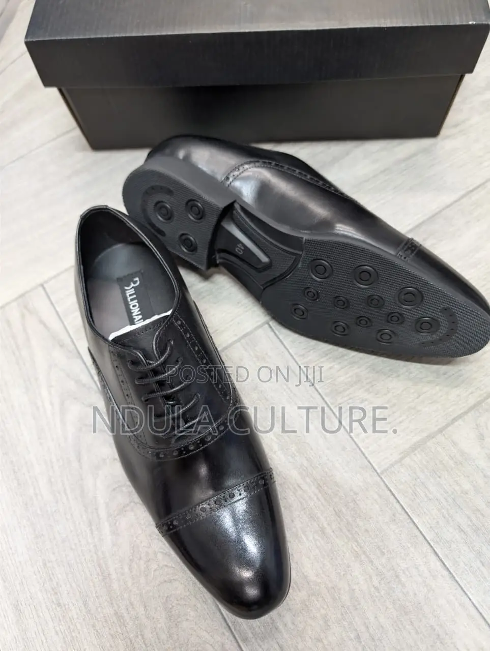 Billionaire Brand Leather Oxford Shoes