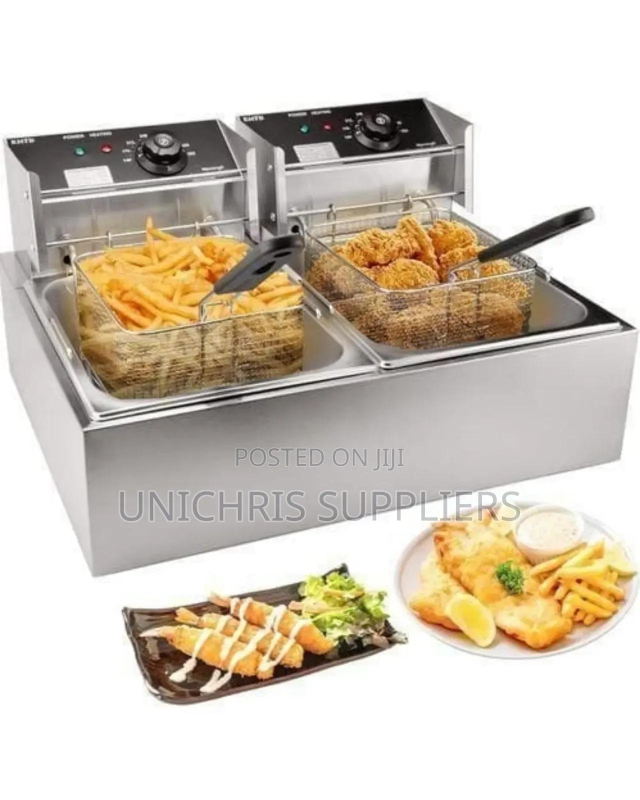 Electromate 12Litre Double Deep Fryer