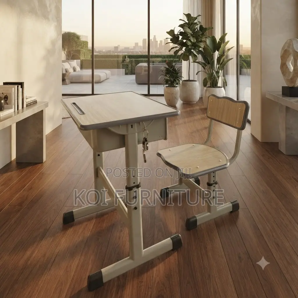 Home Desk; Schooling JHome Adjustable Desk Chair Set