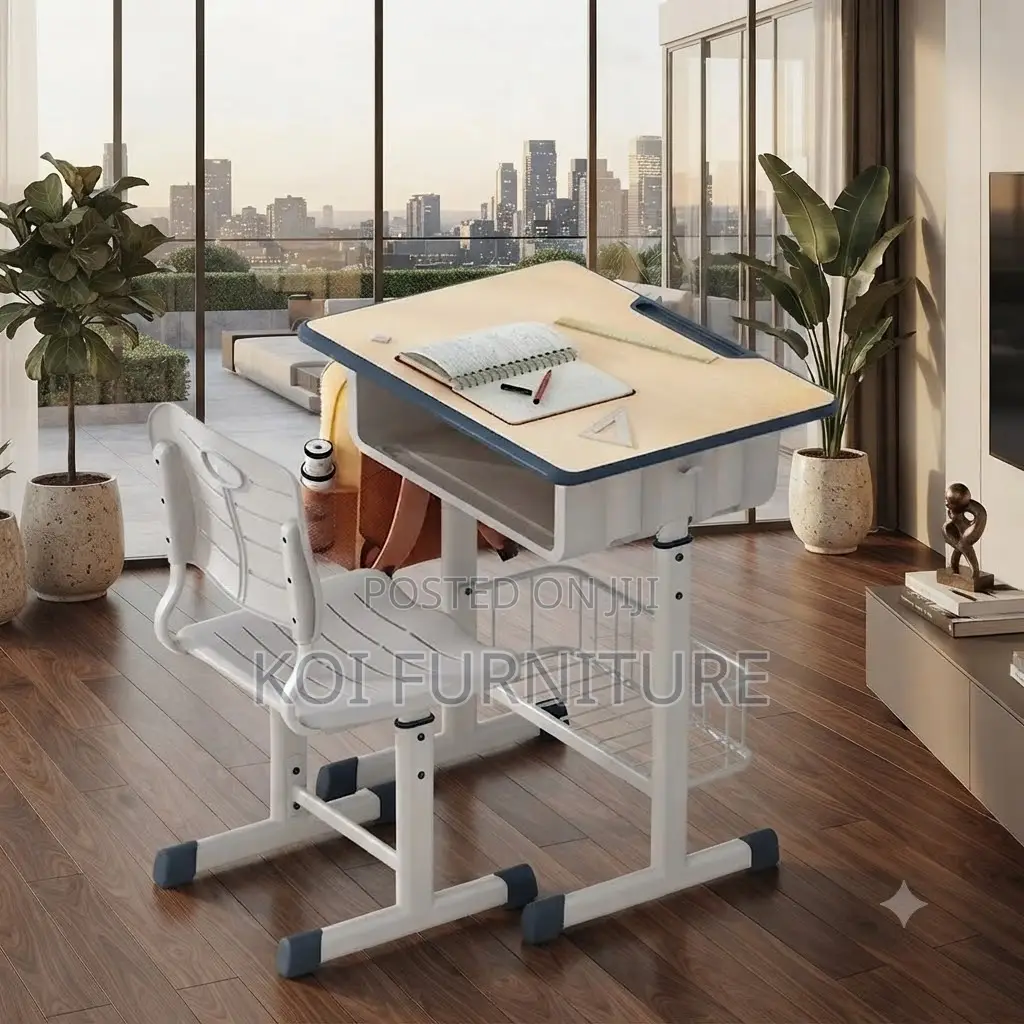Home Desk; Schooling JHome Adjustable Desk Chair Set