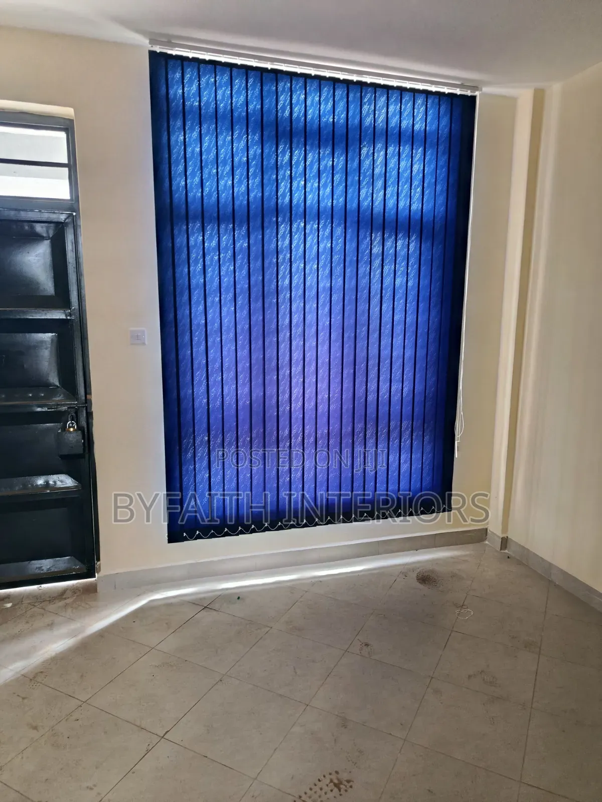 Dark Nevy Blue Vertical Window Blinders