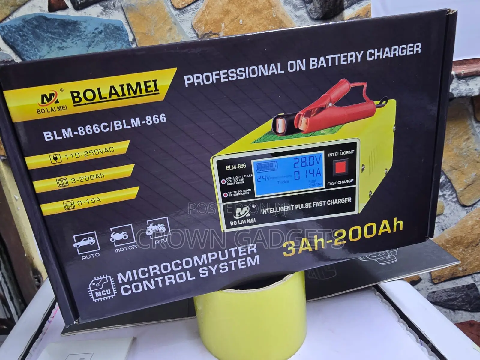 Bolaimei BLM-866C Automatic 12V 24V Battery Charger