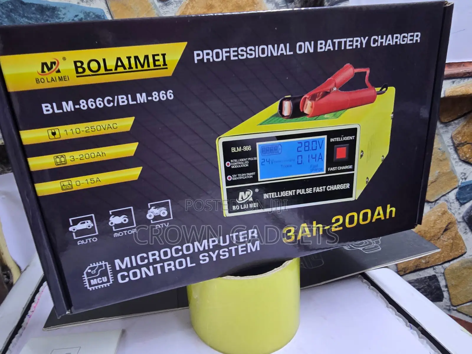 Bolaimei BLM-866C Automatic 12V 24V Battery Charger