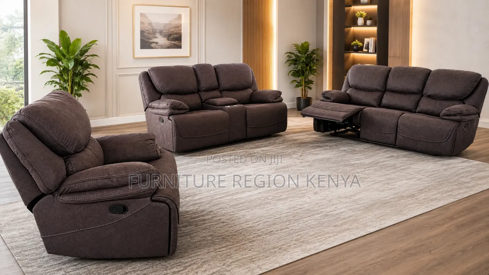Seven-Seater Luxurious King-Size Recliner Sofas