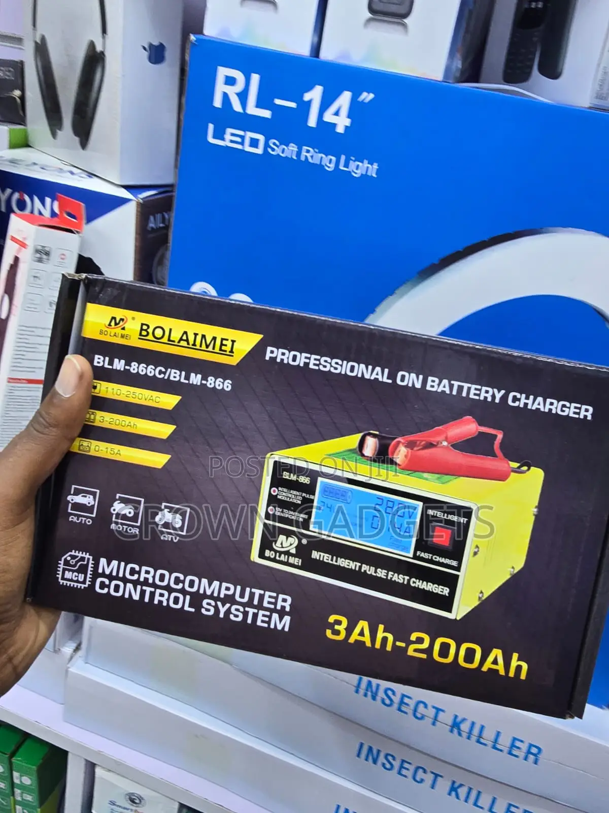 15A Smart Battery Charger for 12V 24V Car Batteries
