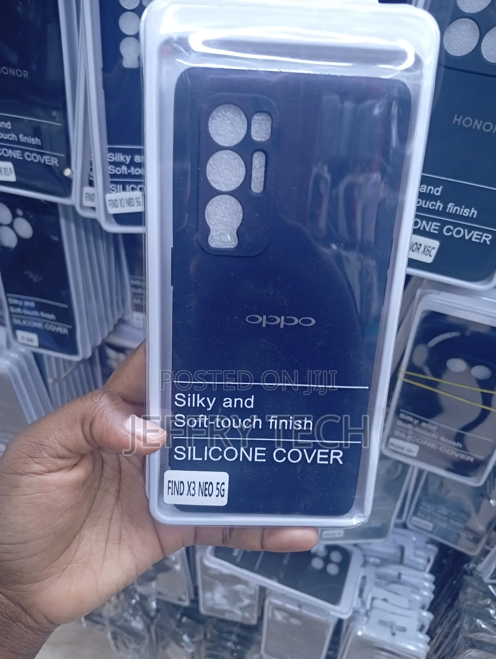 Find X3 Neo 5G Dark Blue Silicone Cover