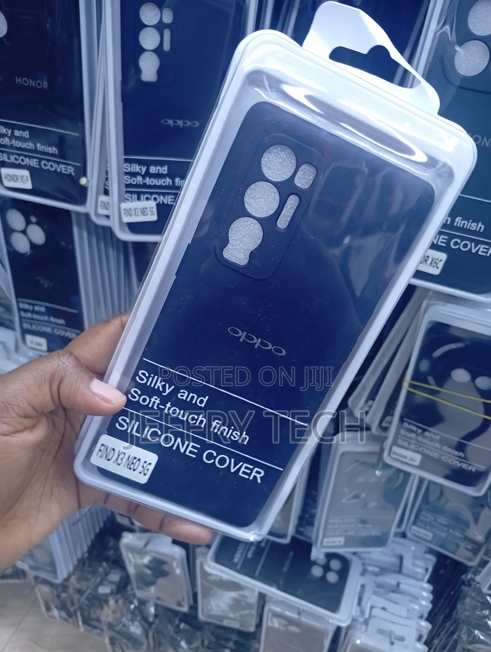 Find X3 Neo 5G Dark Blue Silicone Cover