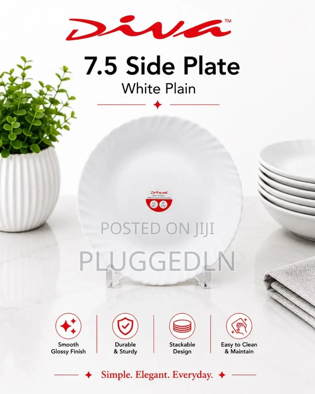 Glass Plate 7.5 Inch 
6sets (36pcs) Per Box