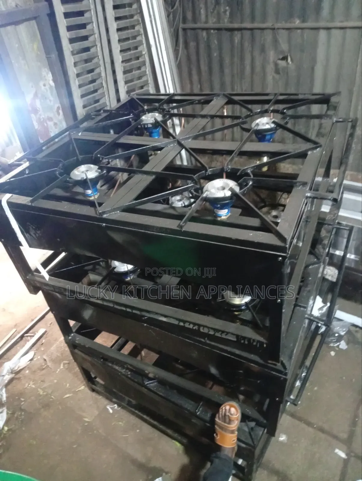 Heavy Duty Mild Steel High Pressure Four Burner.