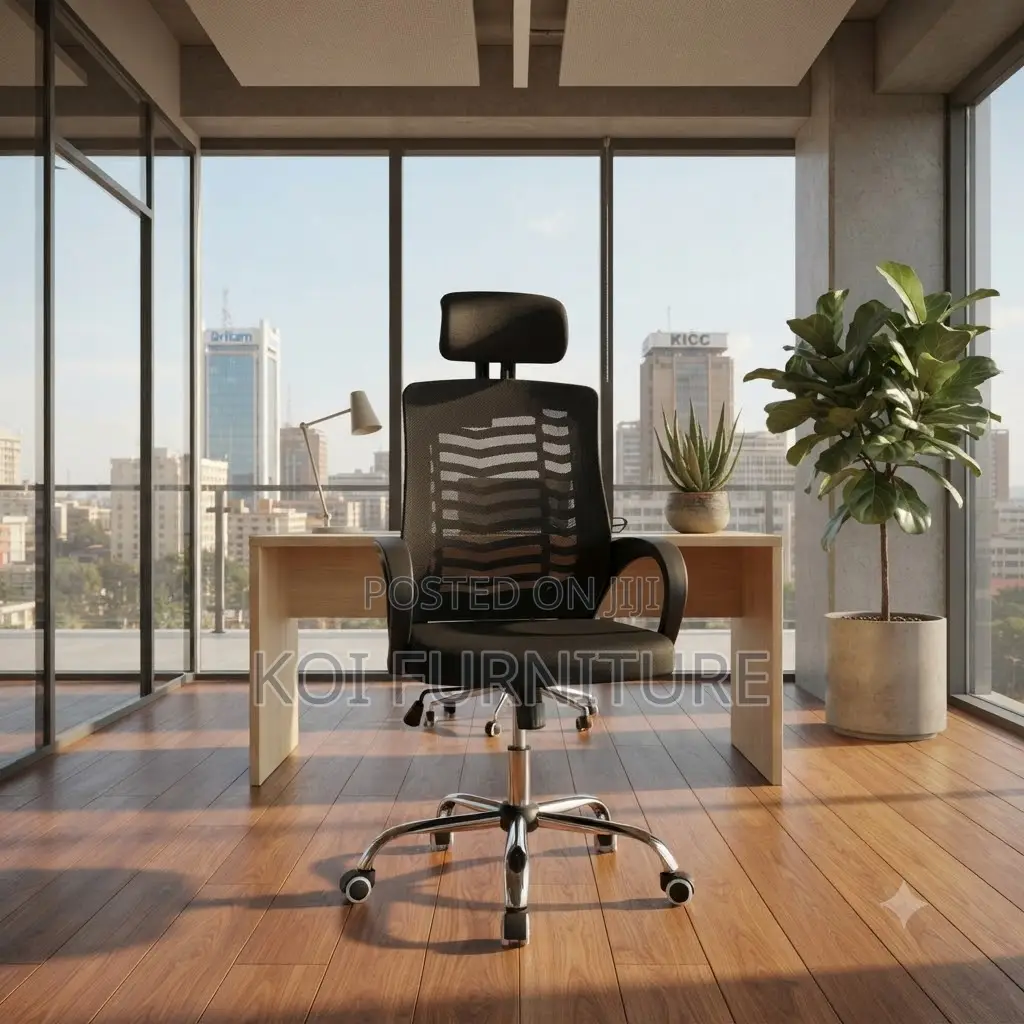 Office Chairs; High Back Headrest Mesh Office Chair