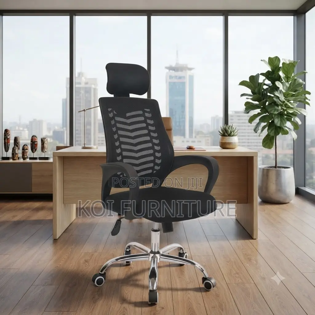 Office Chairs; High Back Headrest Mesh Office Chair
