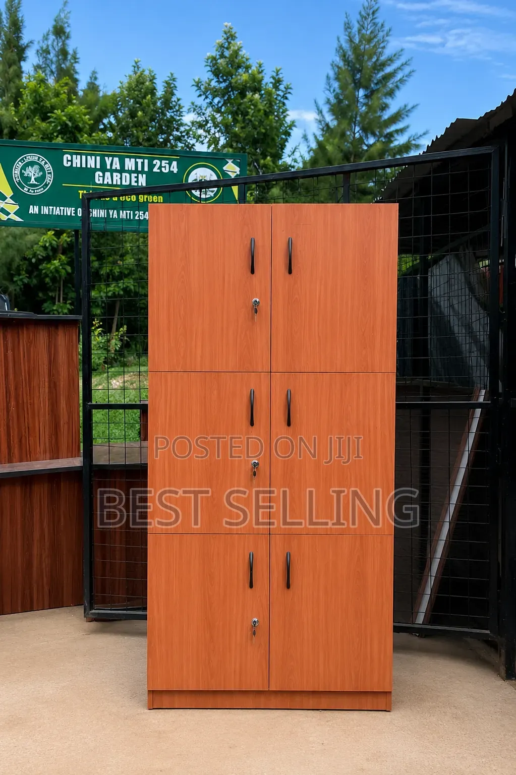 Classic Modern 3 Door Office Cabinet Wooden