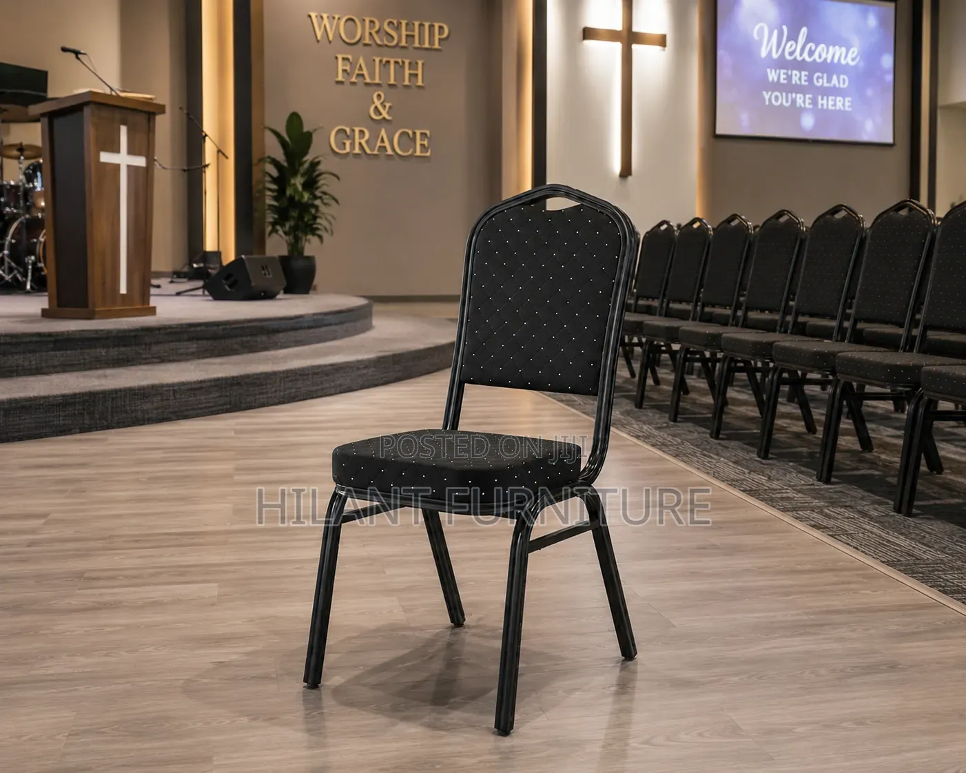 Black Conference Banquet Chair