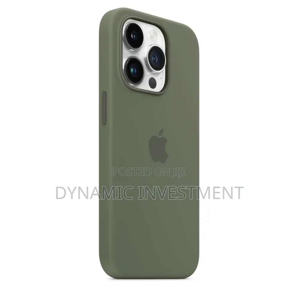 Apple iPhone 14 Pro Silicone Case Cover With MagSafe - Olive ​ 