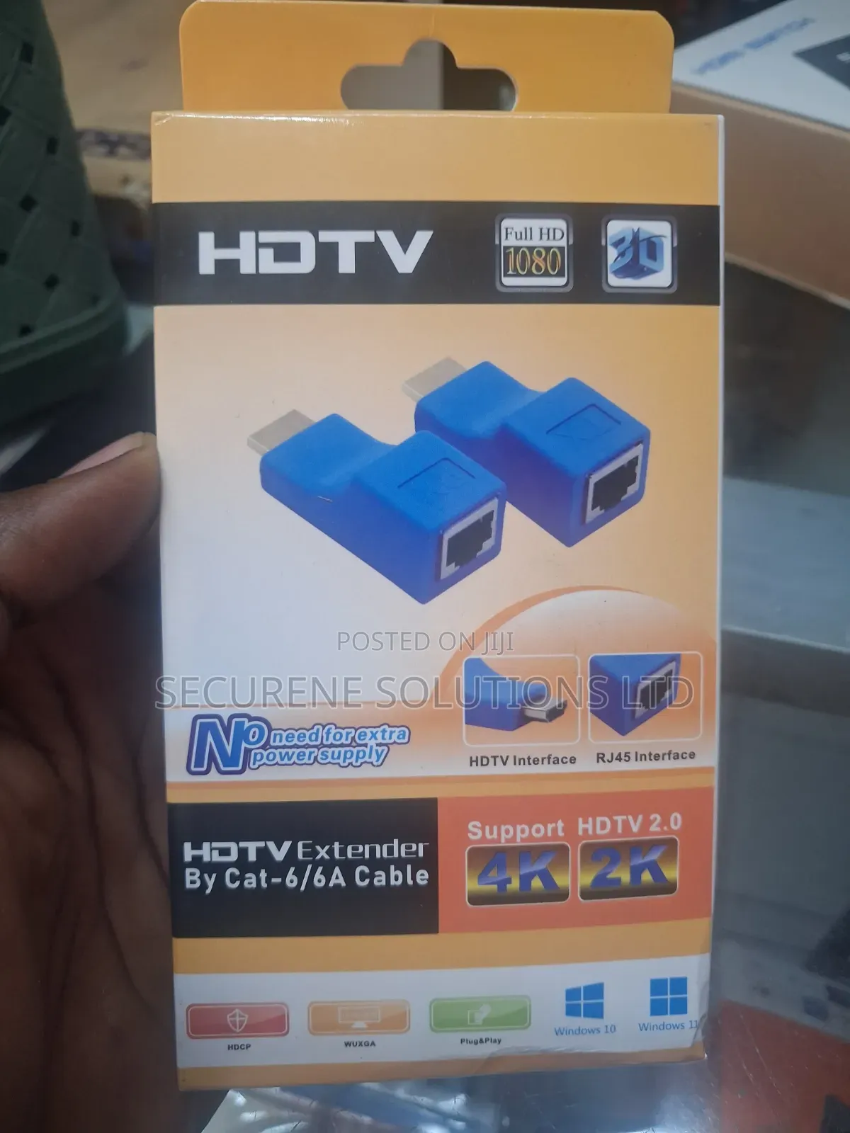 HDMI Extender Set Designed to Transmit RJ45 Ethernet Cables.