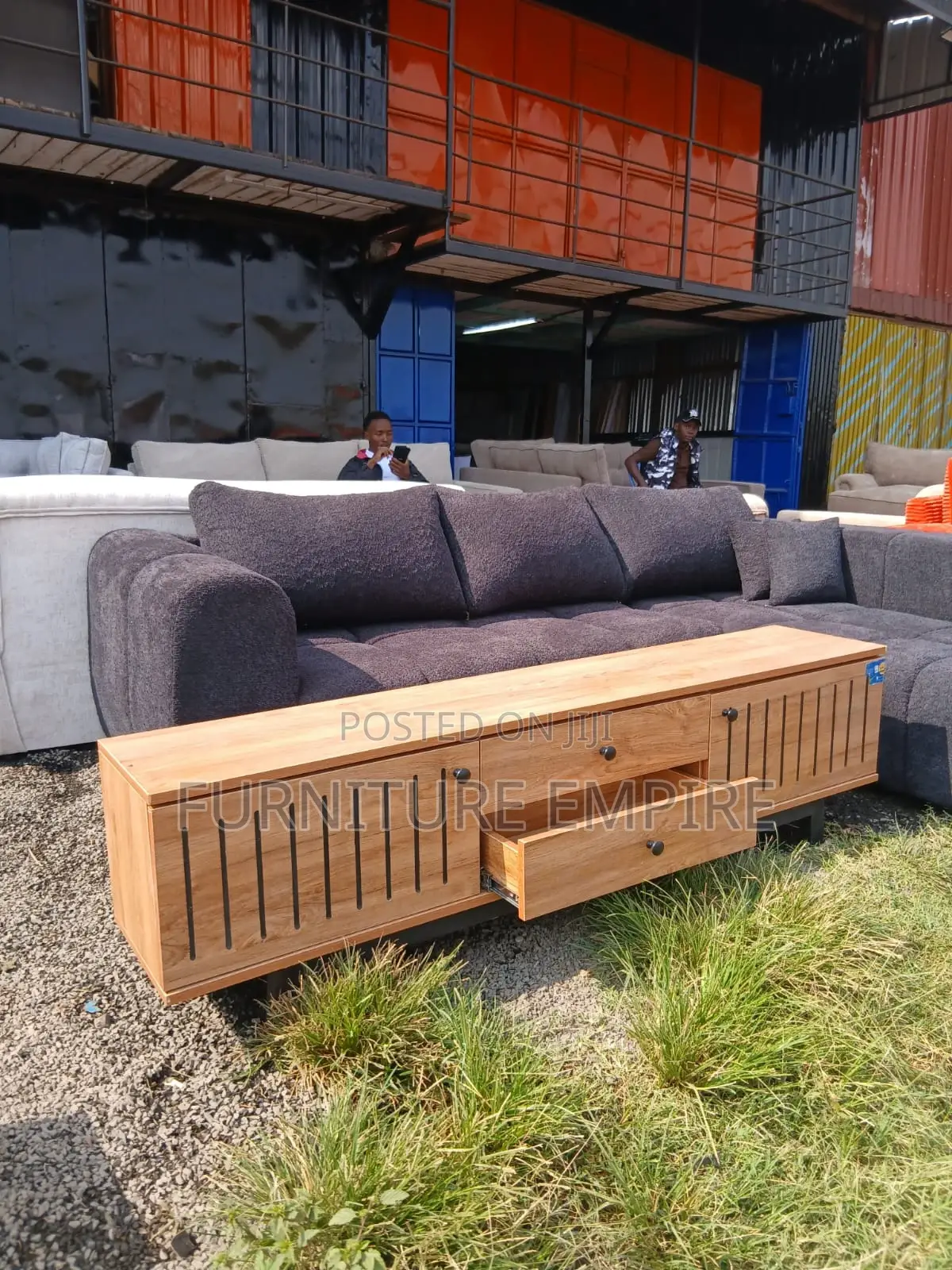 Modern Wooden TV Stand With Storage