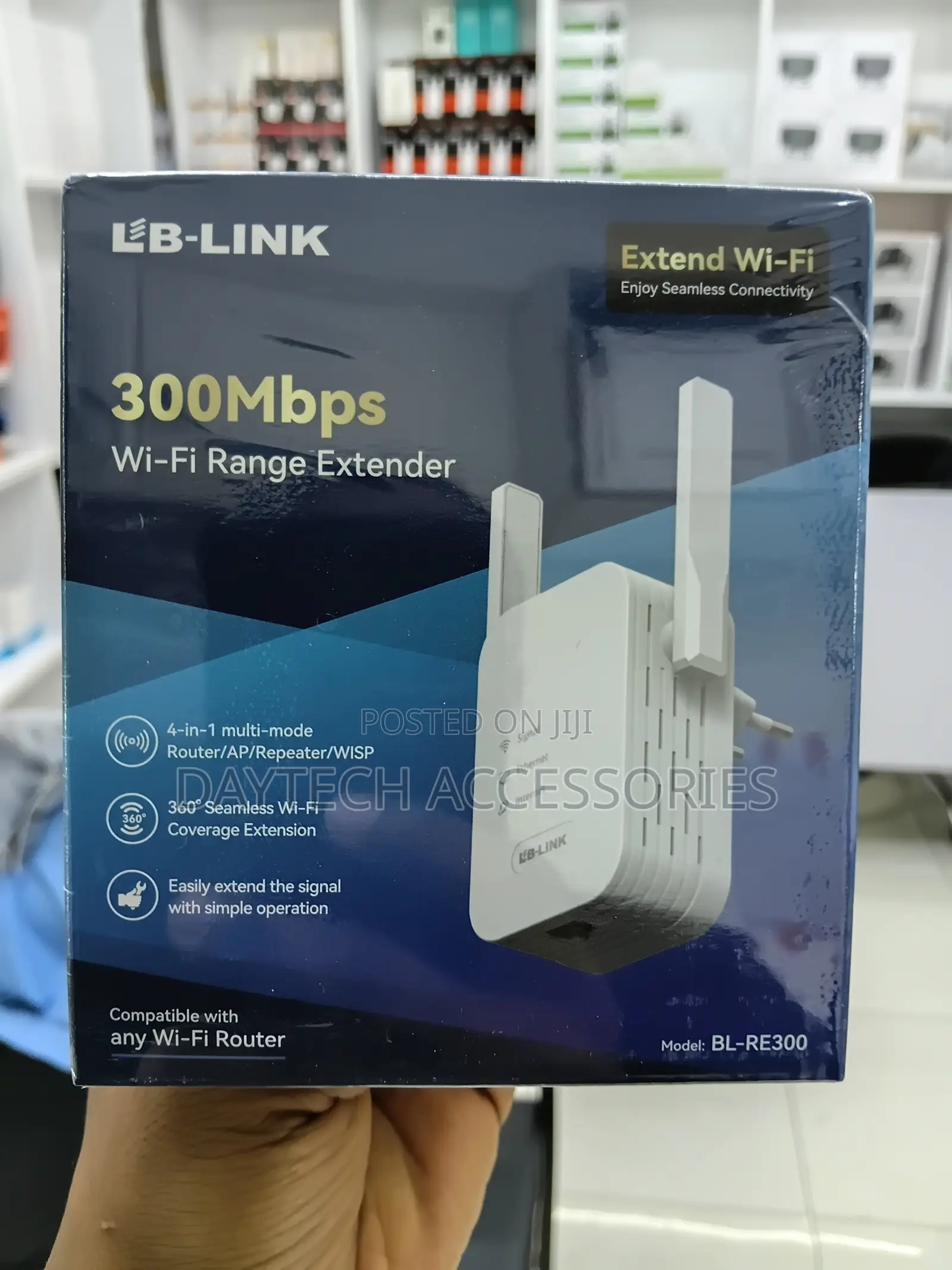 This Is an LB-LINK 300Mbps Wi-Fi Range Extender Model BL-RE300.