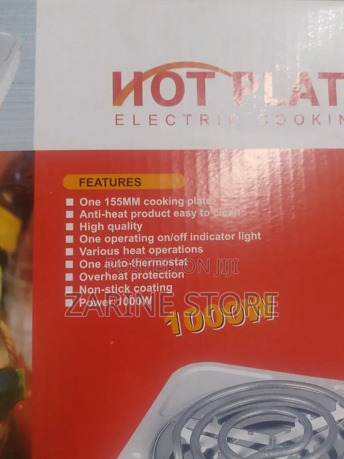 Double Cooking Coil Hot Plate With Heat Regulator