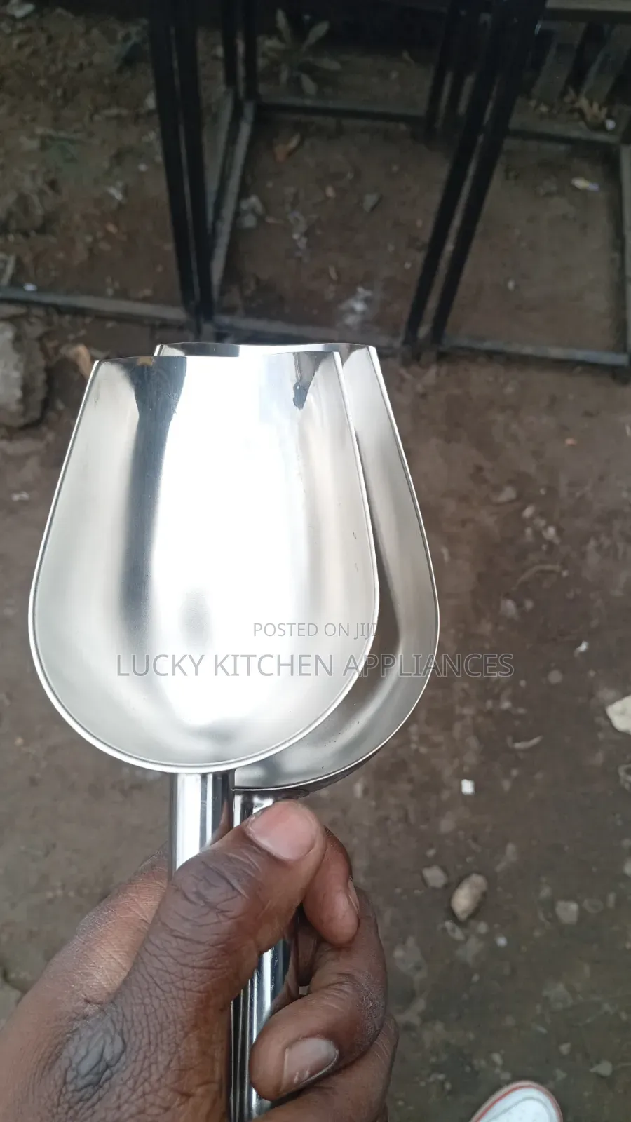 Pure Stainless Steel Chips Scooper.