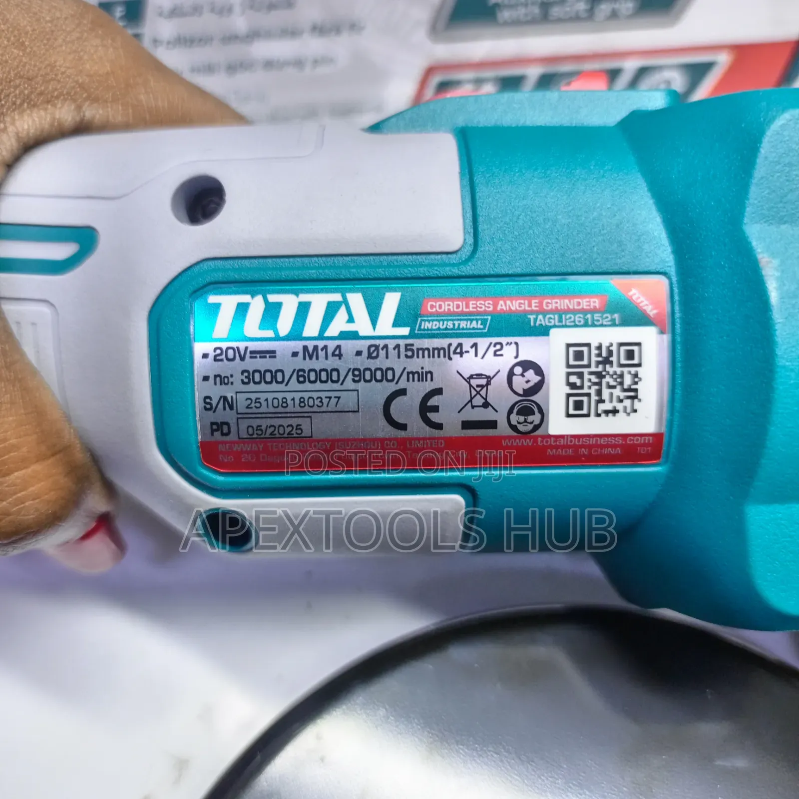 Total 20v Cordless Grinder