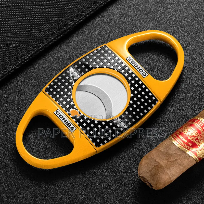 Round Double-Edged Alloy Cigars Cutter
