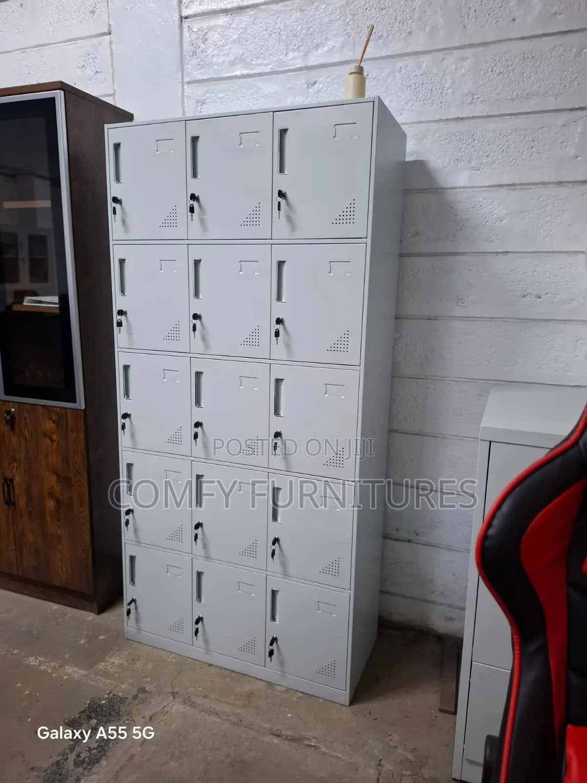 15 Compartment Heavy Duty Metal Locker Cabinet