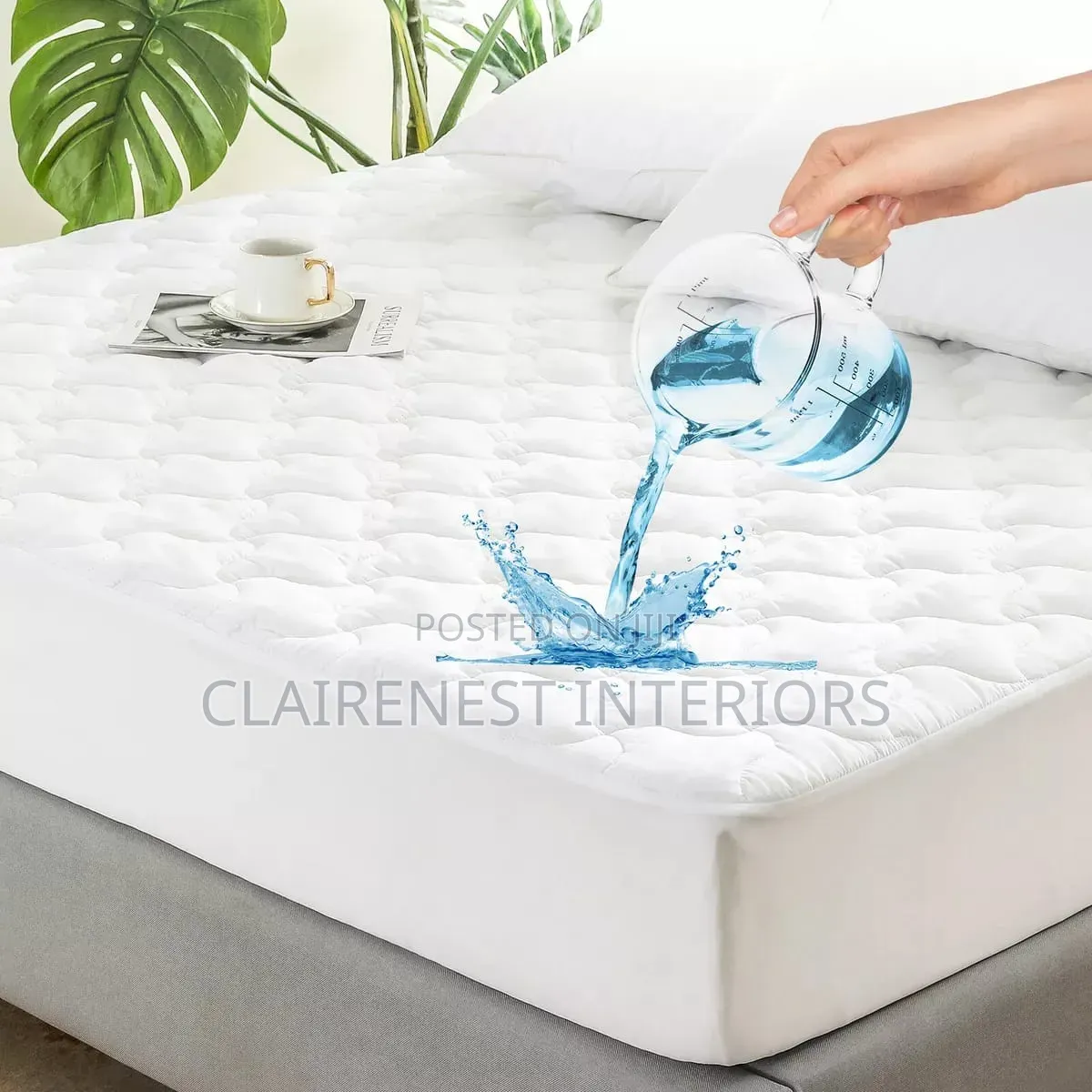 Plain White, Spill Blocked Waterproof Mattress Protectors