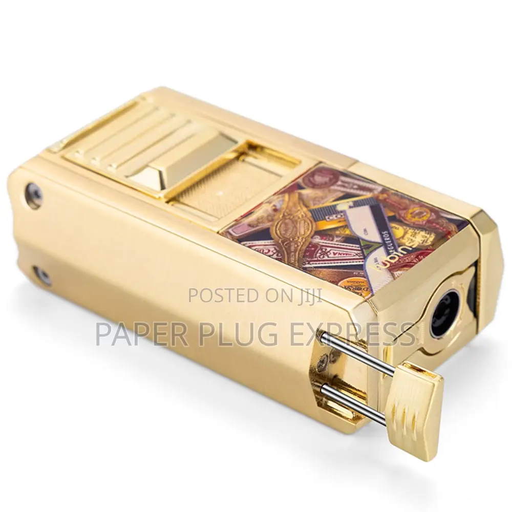 Lubinski Jet Lighter + v Shape Cigars Cutter