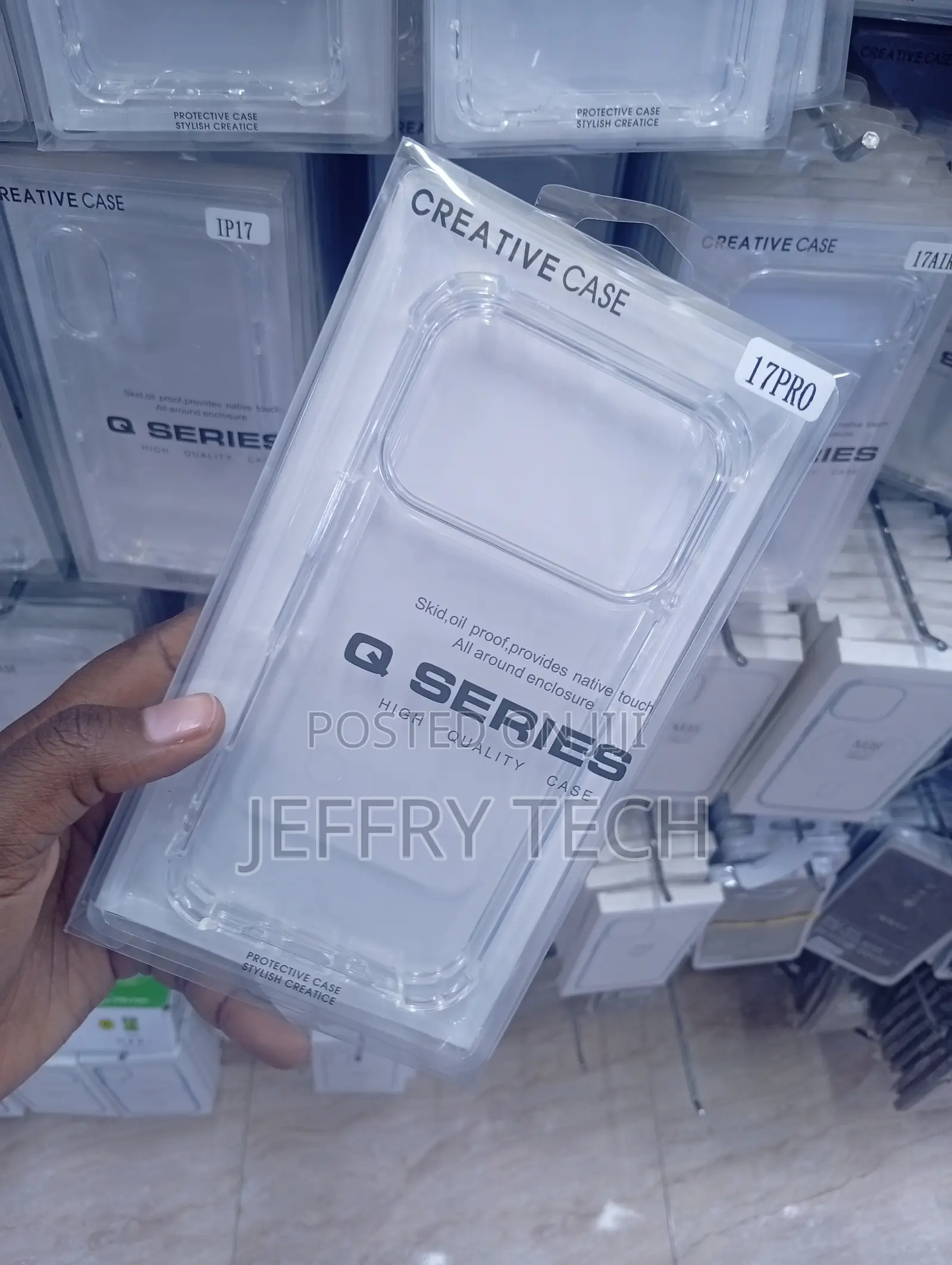 iPhone 17 Pro Fully Transparent, Slim Enclosure Case-Clear