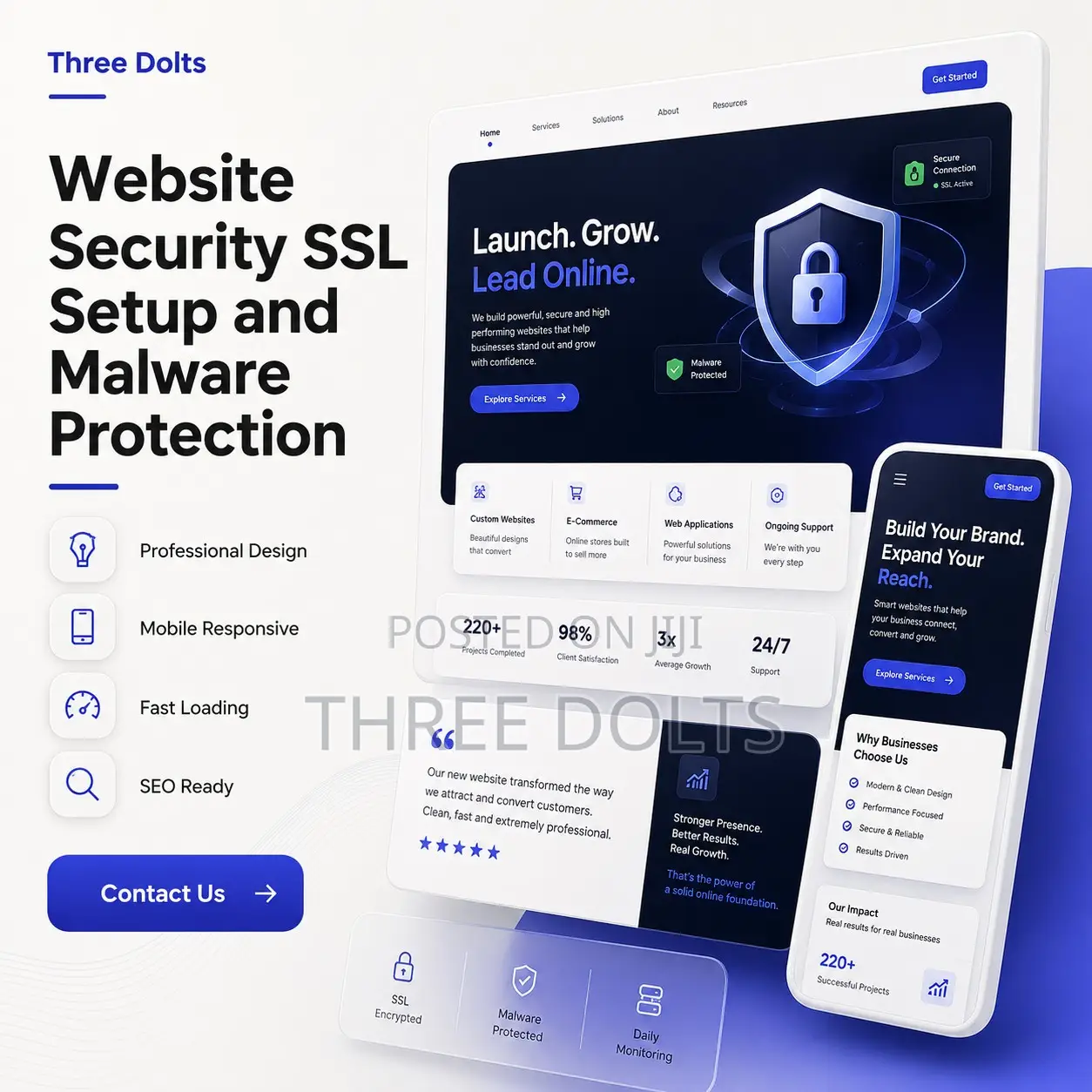 Website Security SSL Setup and Malware Protection