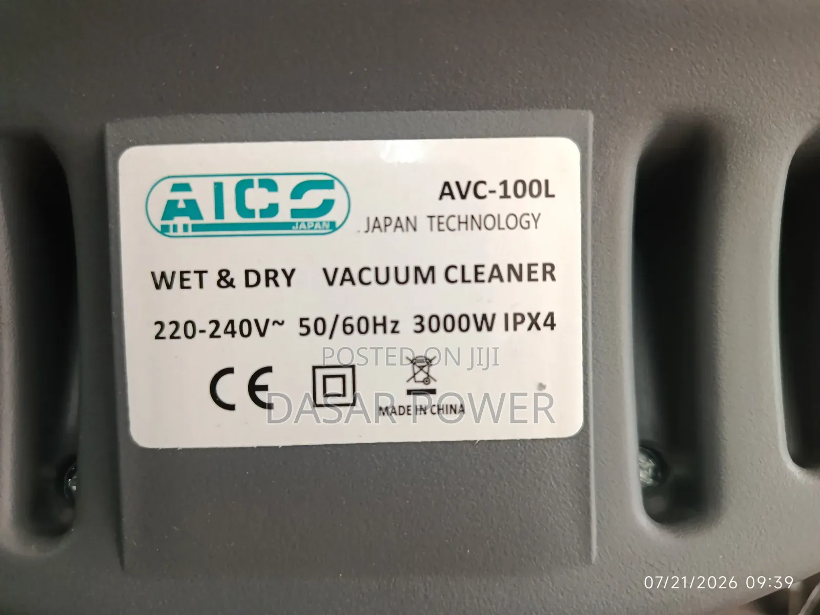 Avc-100 Aico Wet and Dry Vacuum Cleaner