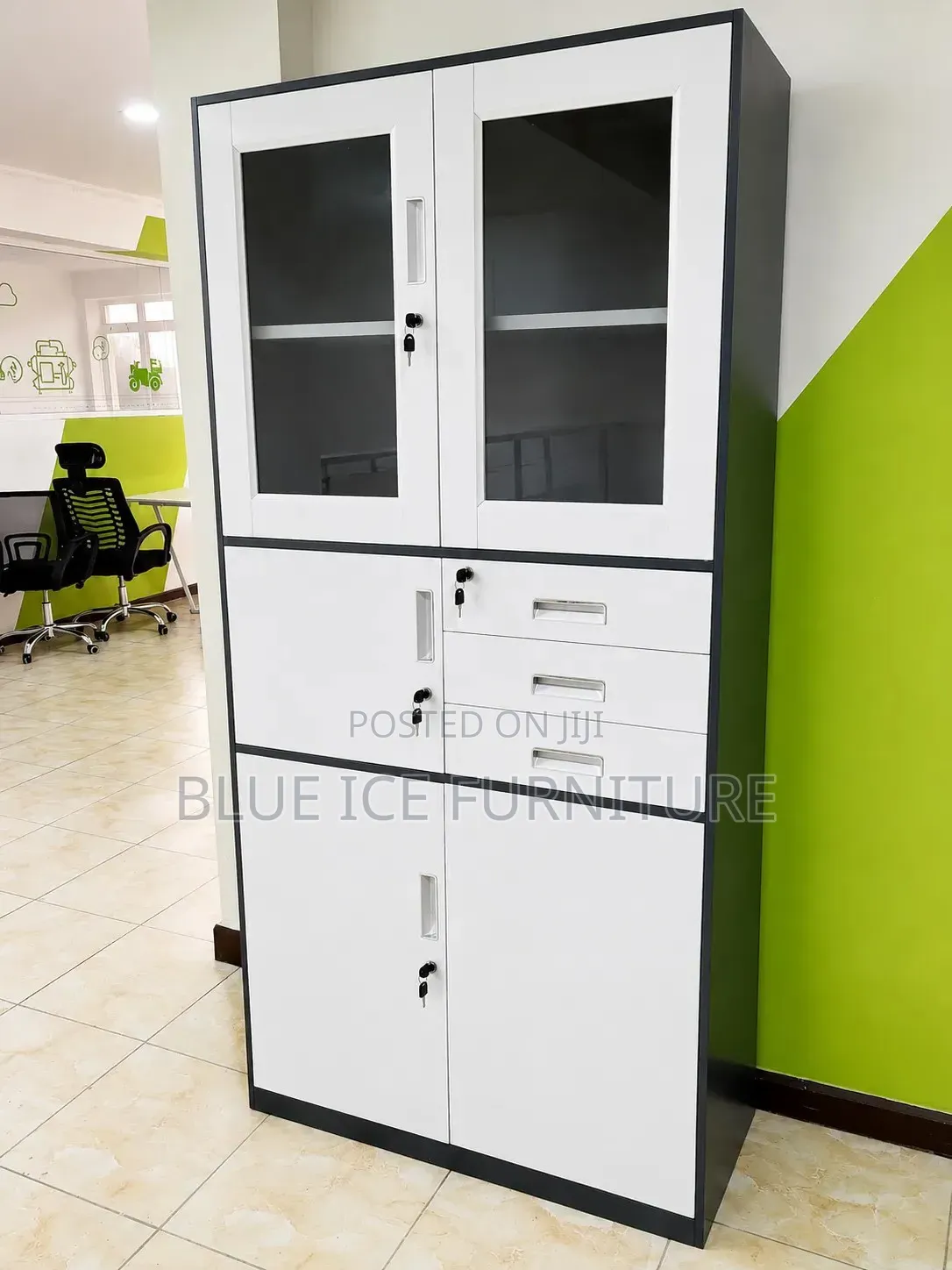Executive Heavy Duty Storing Cabinet With Drawer Safe Box