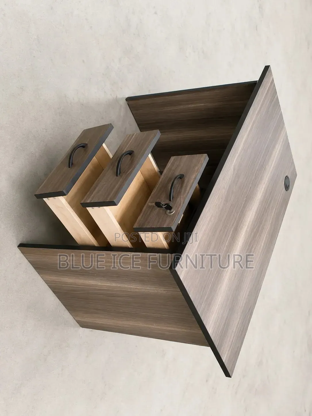 Compact Computer 3 Drawer Lockable Desk