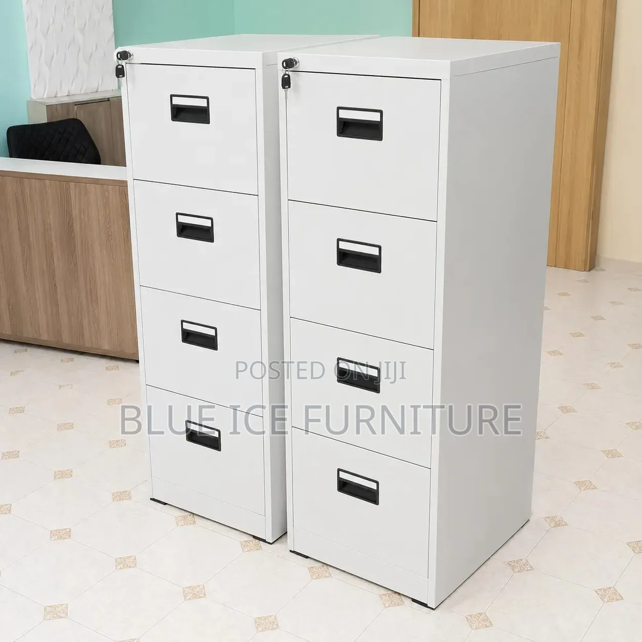 4-Drawer Metal Filing Cabinet-Lockable Filing Cabinet